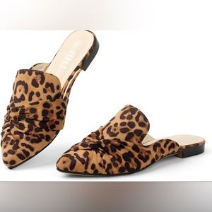 Musshoe Leopard Print Mules